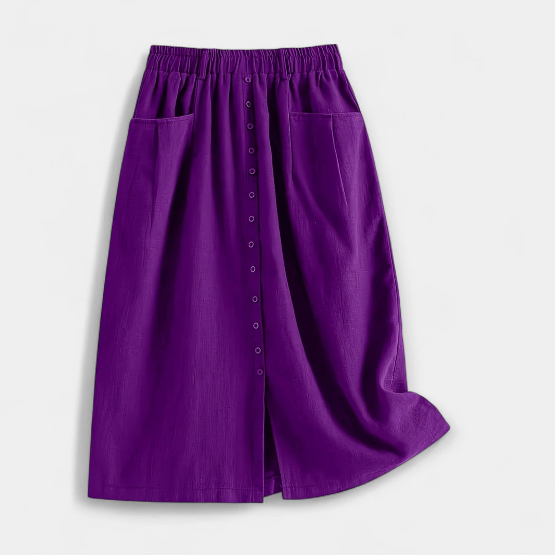 Midi suknja u vintage stilu