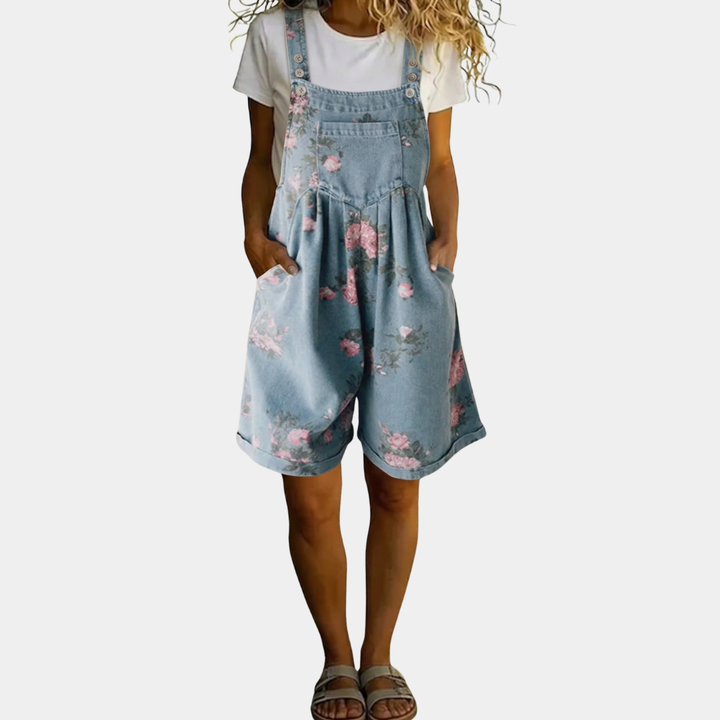 Judy™ | Vintage cvjetni traper kombinezon