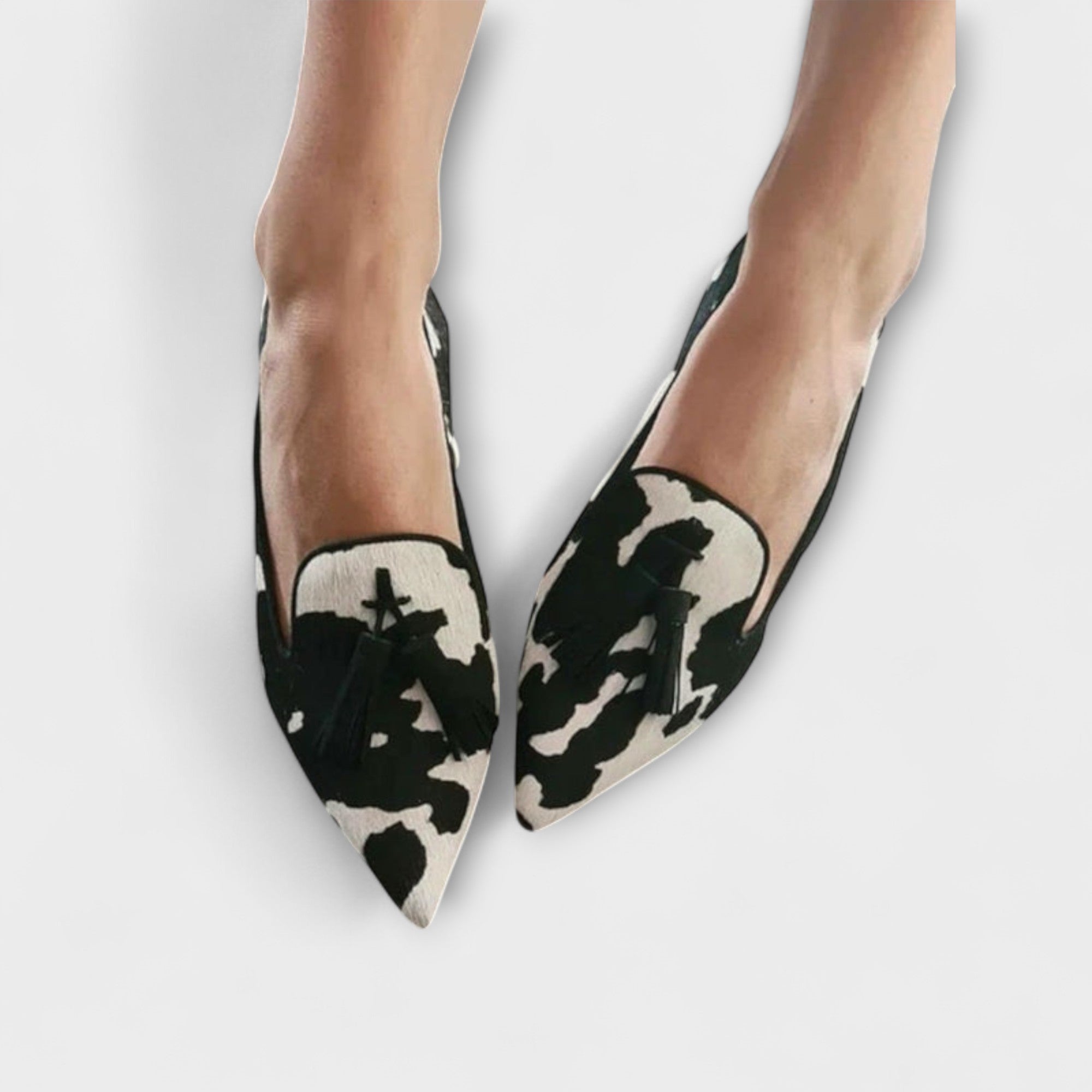 Julija - Elegantni Mokasini s Leopardskim Uzorkom i Resicama - Elegantni Stil