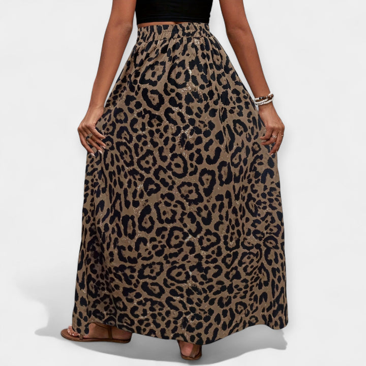 Midiskirt s uzorkom leoparda
