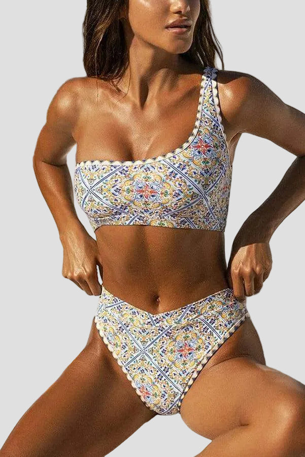 Kalliope – Bikini s uzorkom i jednim ramenom