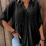 Ariadne – Bluza s V izrezom i gumbima