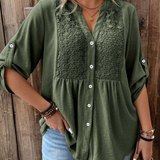 Ariadne – Bluza s V izrezom i gumbima
