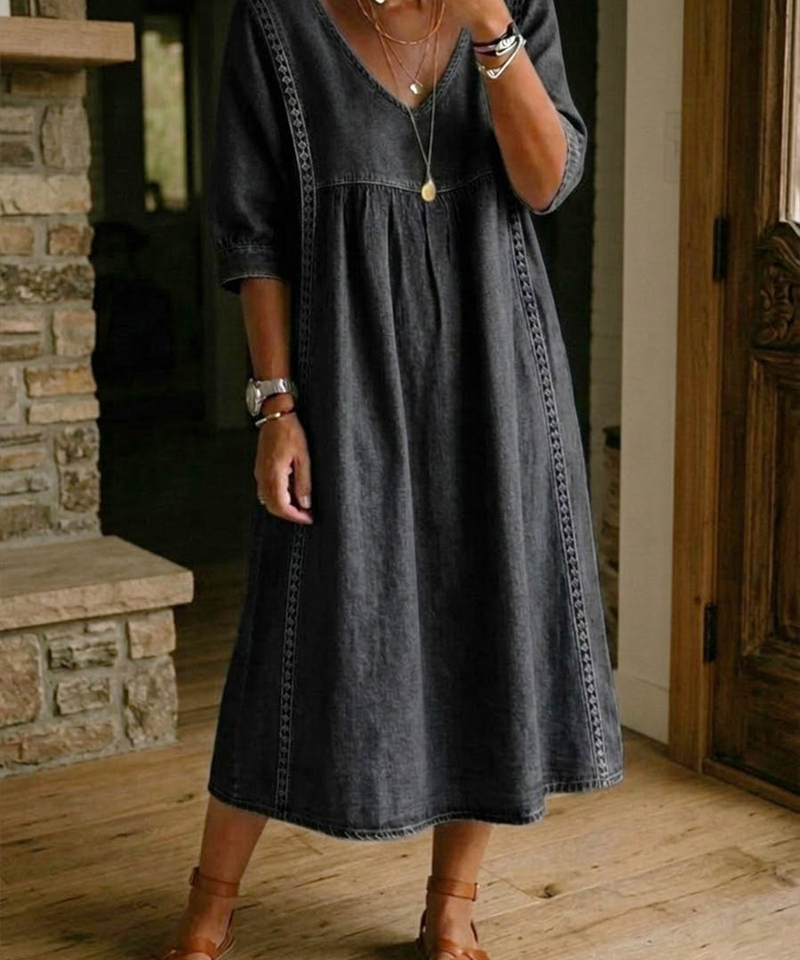 FLORA CASUAL ČIPKASTA HALJINA