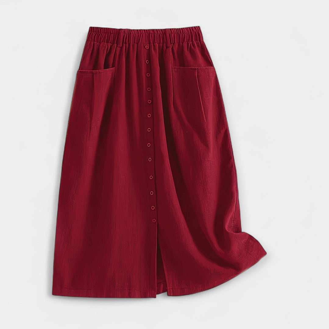 Midi suknja u vintage stilu