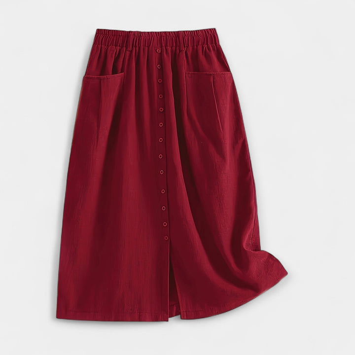Midi suknja u vintage stilu