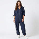 Larissa - Prugasti kombinezon, sportski stil