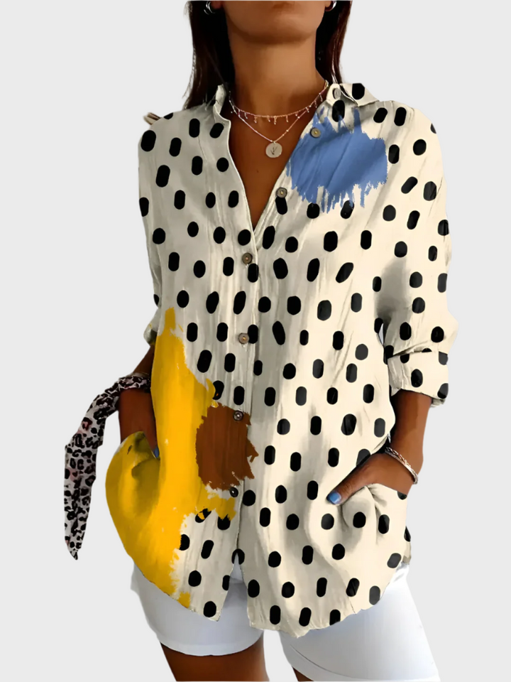 Camisa inteligente com padrão floral