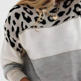 Phaedra - Pulover s leopard uzorkom i mekom teksturom