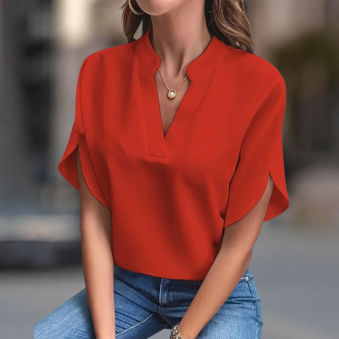 FRANCESCA KLASIČNA BLUZA S V-IZREZOM