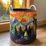 Košara za rublje s uzorkom šume NCU0PVL362