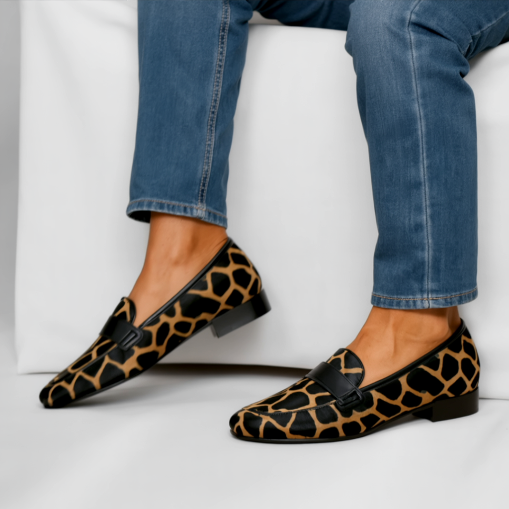 Mairi Leopard Mokasine - Ženske Udobne Cipele