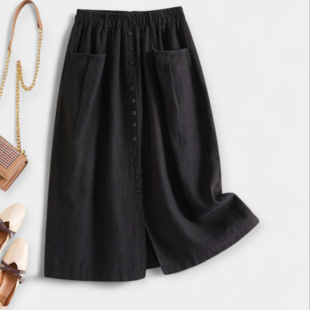 Midi suknja u vintage stilu