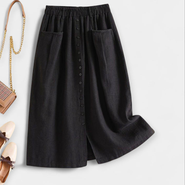 Midi suknja u vintage stilu