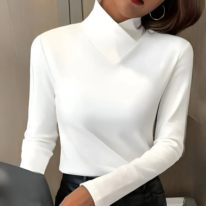 Dimitra - Elegantni džemper s visokim ovratnikom