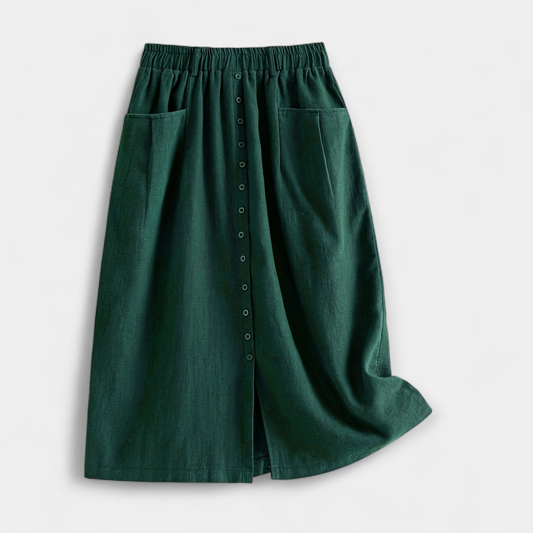 Midi suknja u vintage stilu