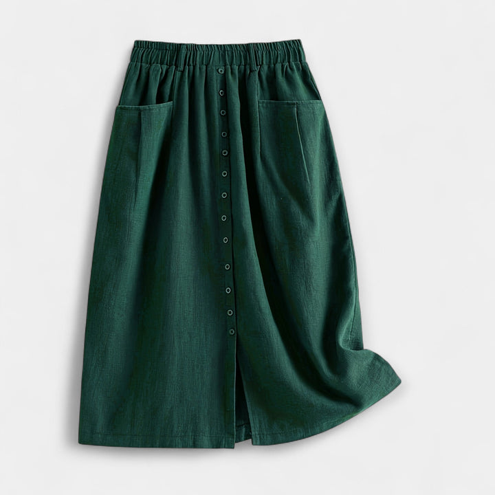 Midi suknja u vintage stilu