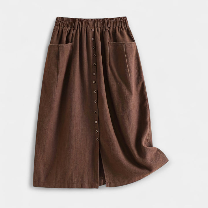 Midi suknja u vintage stilu