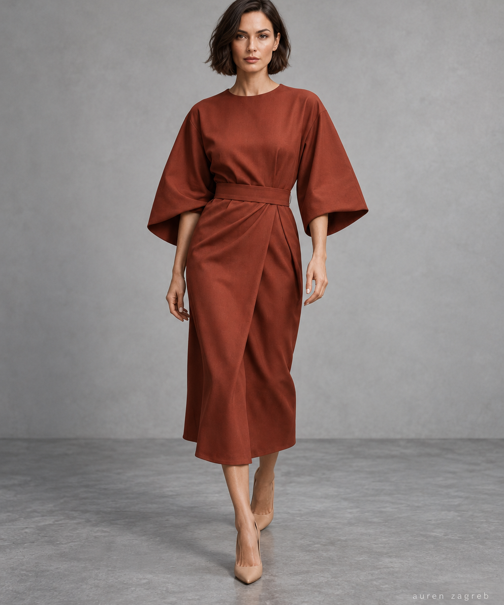 Xanthe - Elegantna maxi haljina s remenom