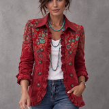 Carlotta | Boho paisley jakna s volanima