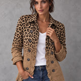 Donatella | Vintage jakna s leopard uzorkom i volanima