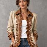 Ottavia | Vintage boho cvjetna jakna s volanima
