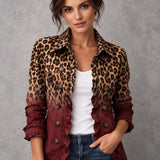 Livia | Leopard uzorak ombre s volanima