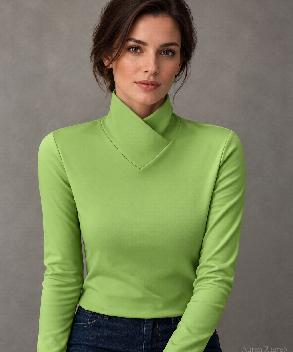Dimitra - Elegantan Džemper s Visokim Ovratnikom