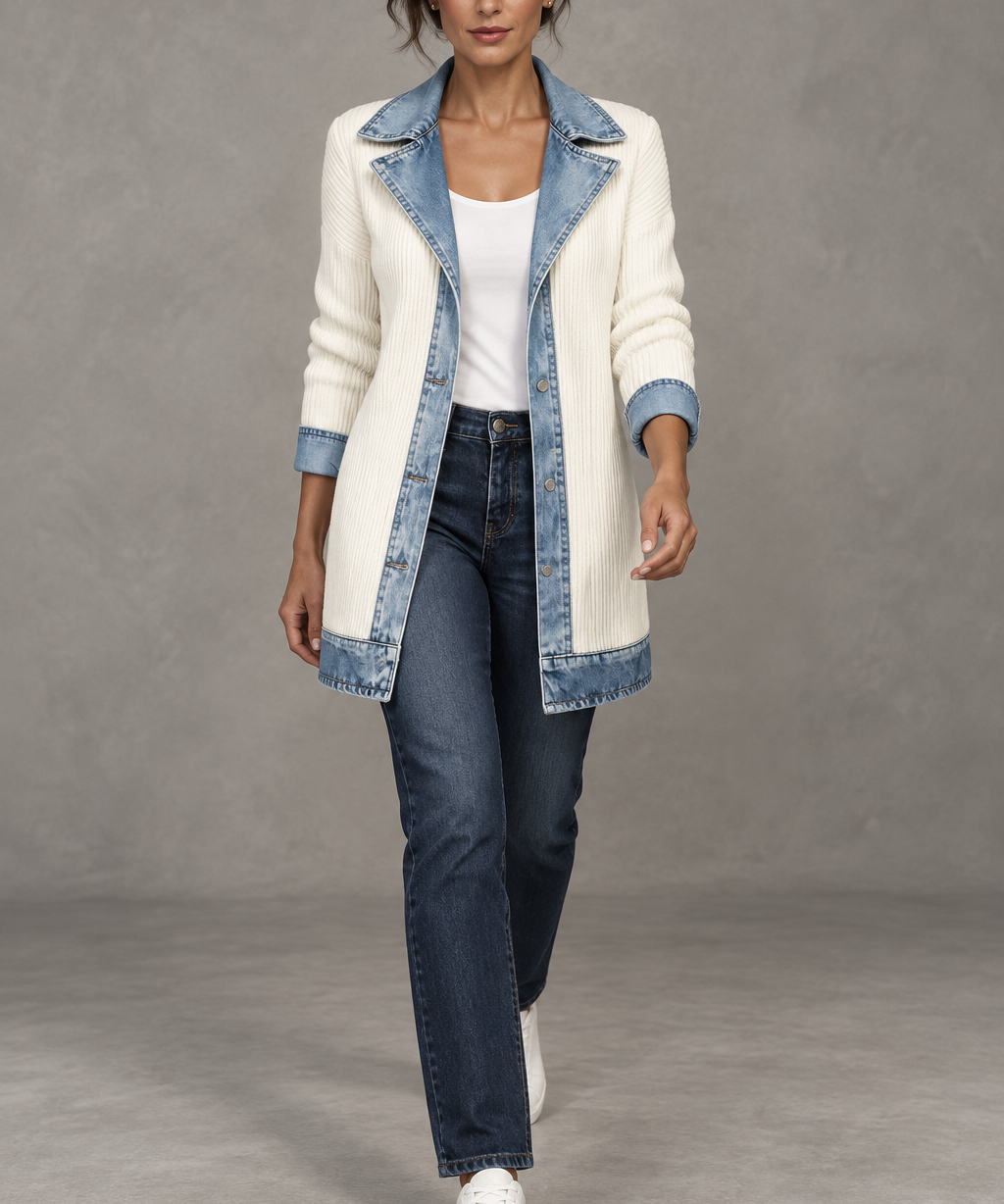 CASUAL DENIM TRIM JAKNA