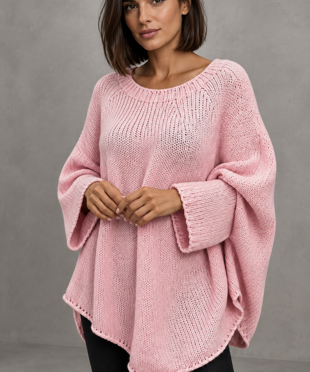Izabel - Elegantni ženski pulover s okruglim izrezom