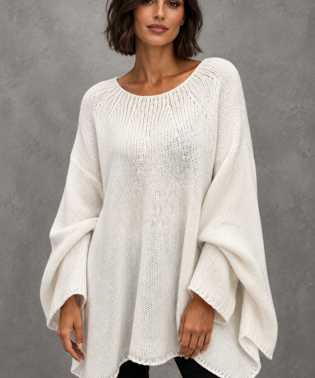Izabel - Elegantni ženski pulover s okruglim izrezom