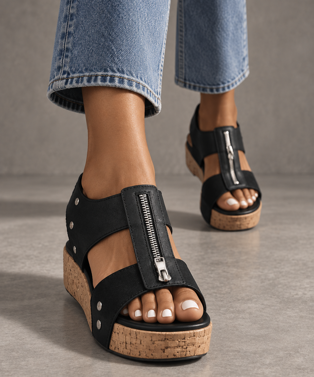 ARIA ZIP-UP ORTOPEDSKE SANDALE