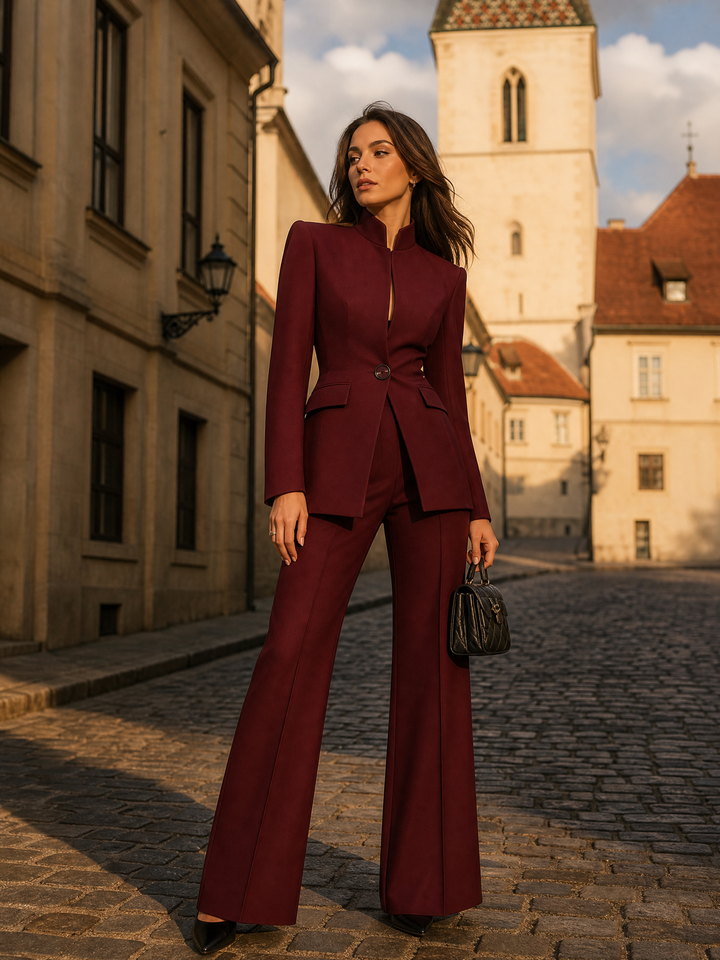 Jade - Elegantni komplet s jaknom i hlačama