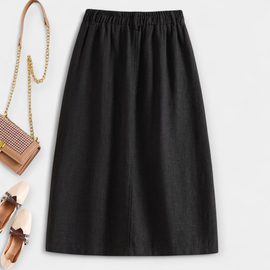 Midi suknja u vintage stilu