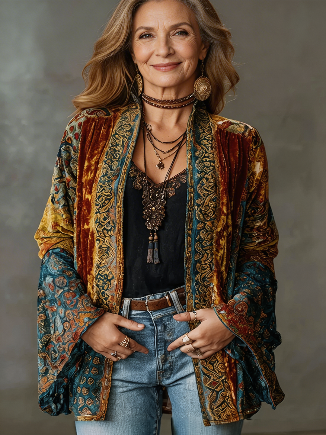Safira - Boho Kimono za Žene