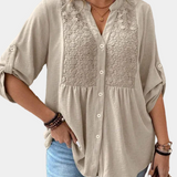 Ariadne – Bluza s V izrezom i gumbima