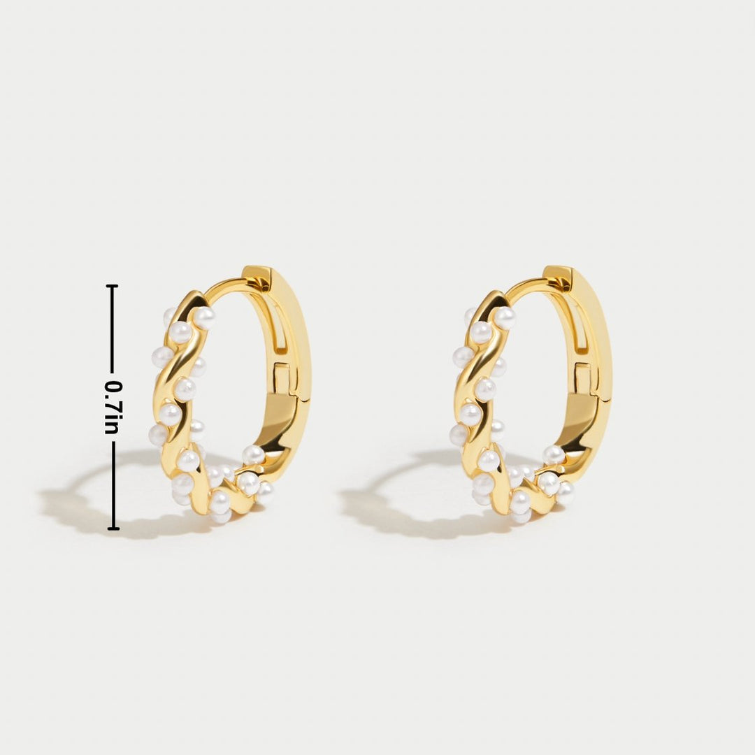 Naušnice Vale Pearl Hoop
